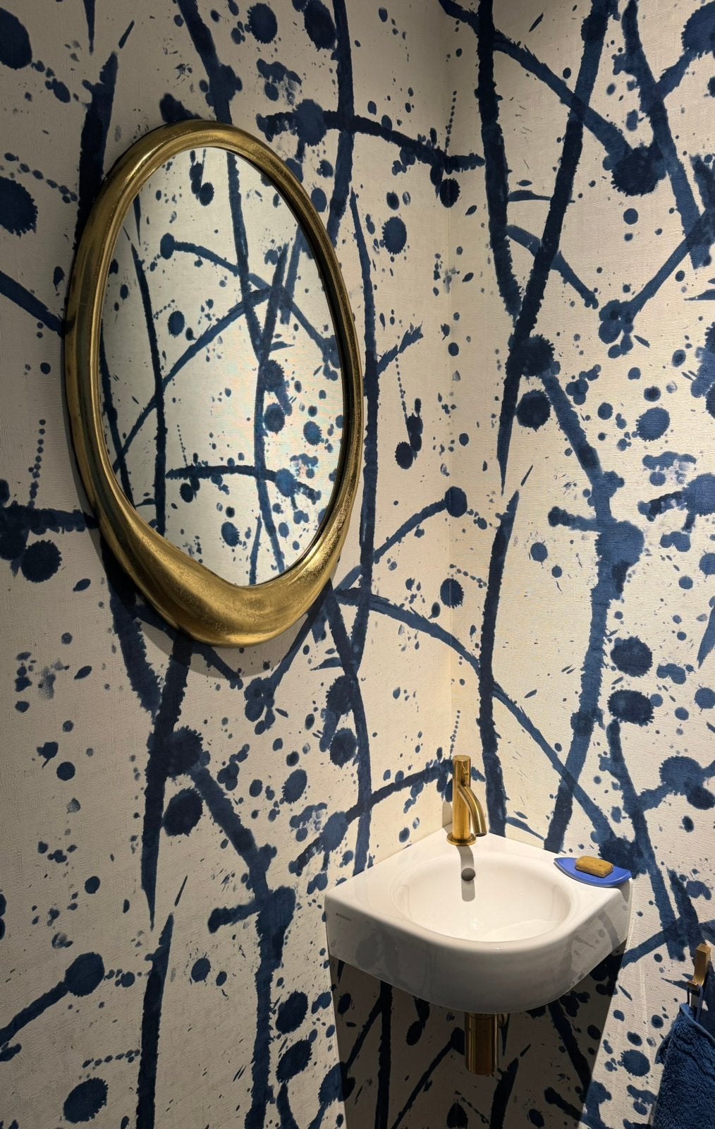 Goudkleurige spiegel, Ophalen, Nieuw, Decoratie