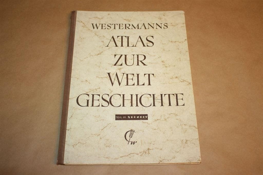Westermann Atlas — Wereldgeschiedenis Nieuwe Tijd 1953, Gelezen, Ophalen of Verzenden, Landkaart, 1800 tot 2000
