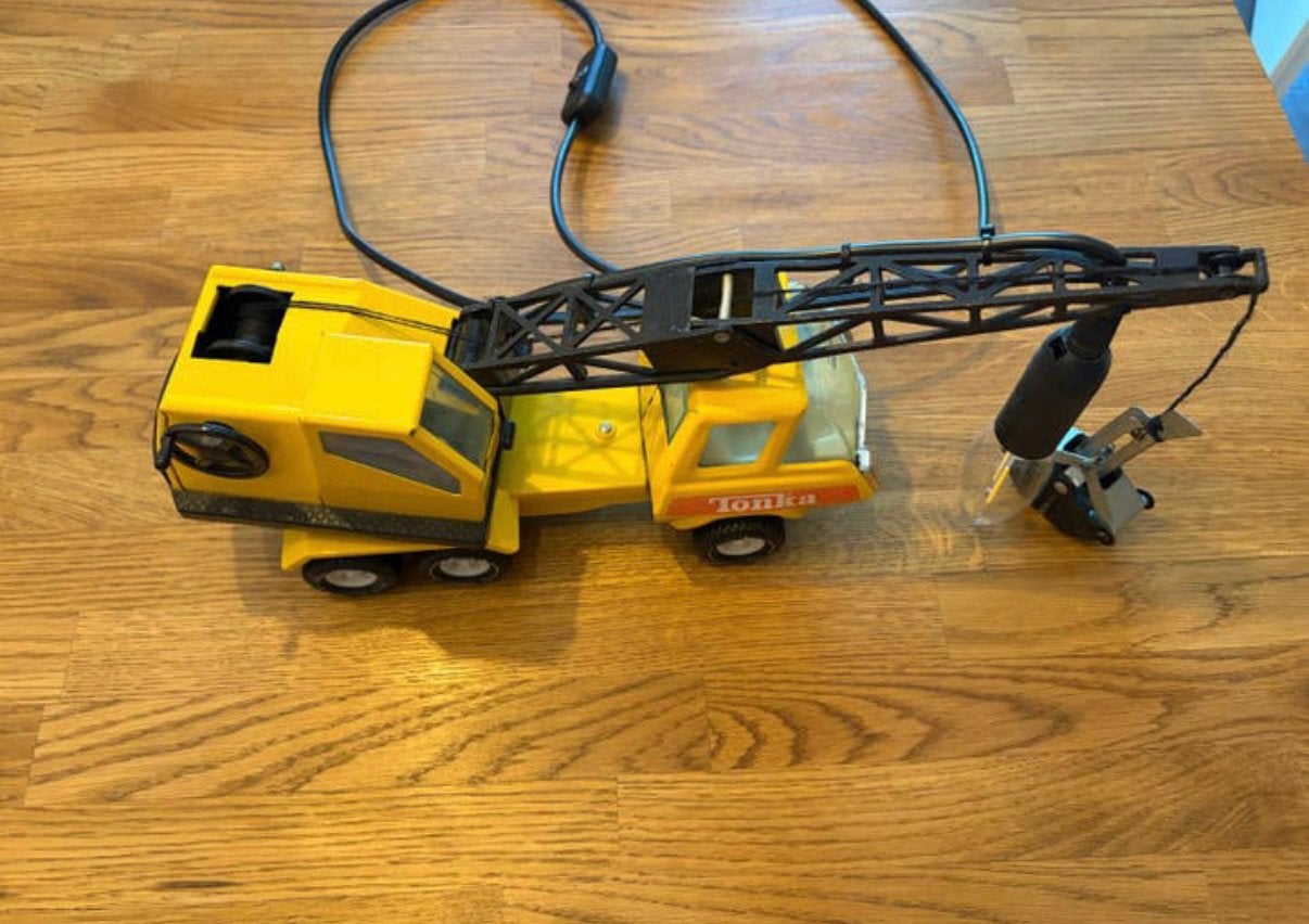 Tonka Kraanwagen met lamp, Ophalen of Verzenden, Gebruikt