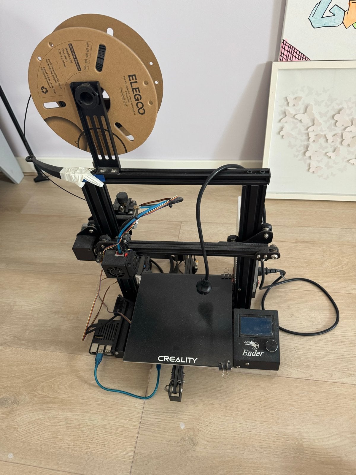Creality Ender-3 Pro 3D-printer met Raspberry Pi, Computers en Software, 3D Printers, Ophalen, Gebruikt, Ingebouwde Wi-Fi, Filament