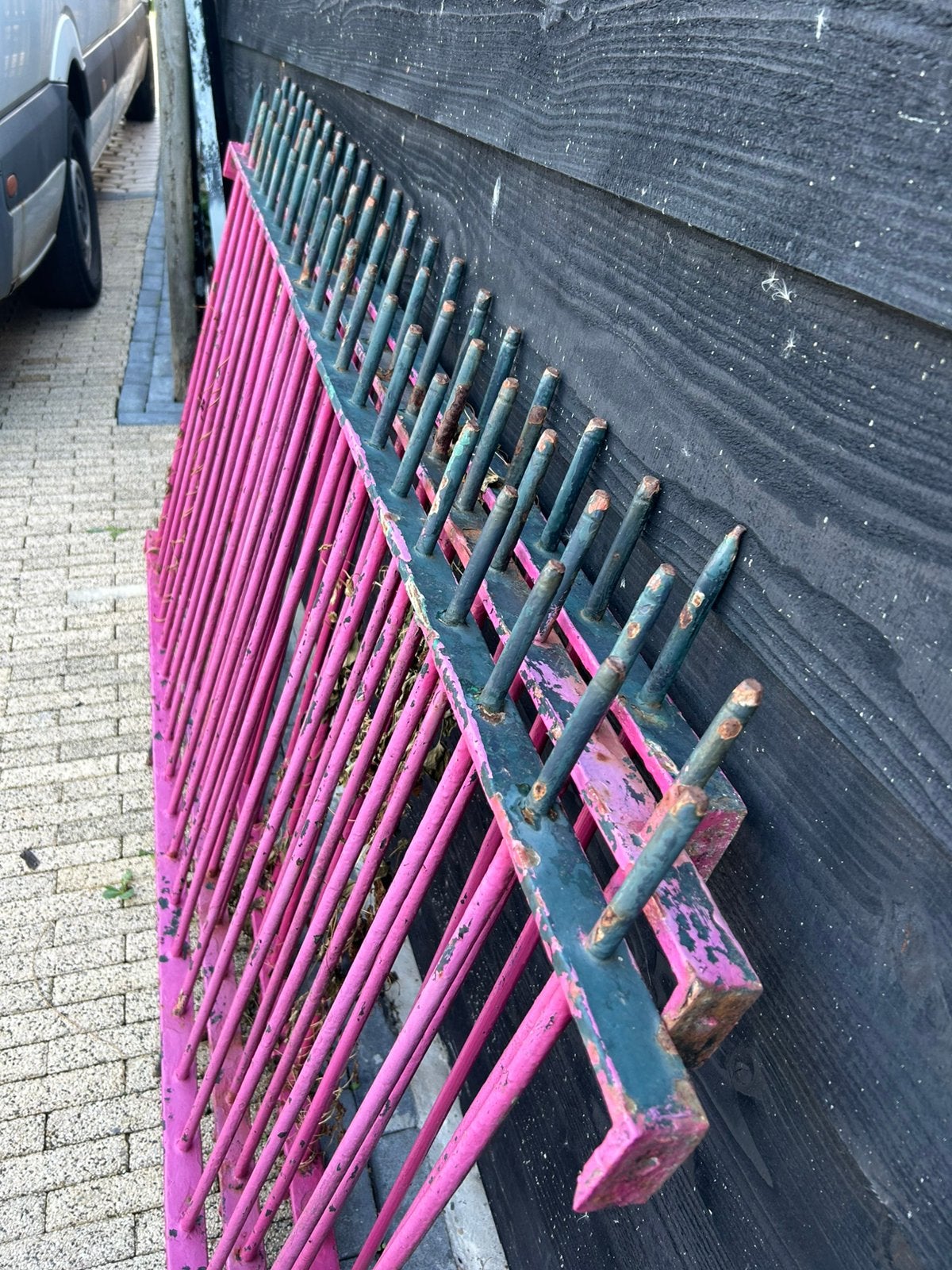zware massief stalen sierhekken, Tuin en Terras, Ophalen, Gebruikt, IJzer, Sierhekwerk