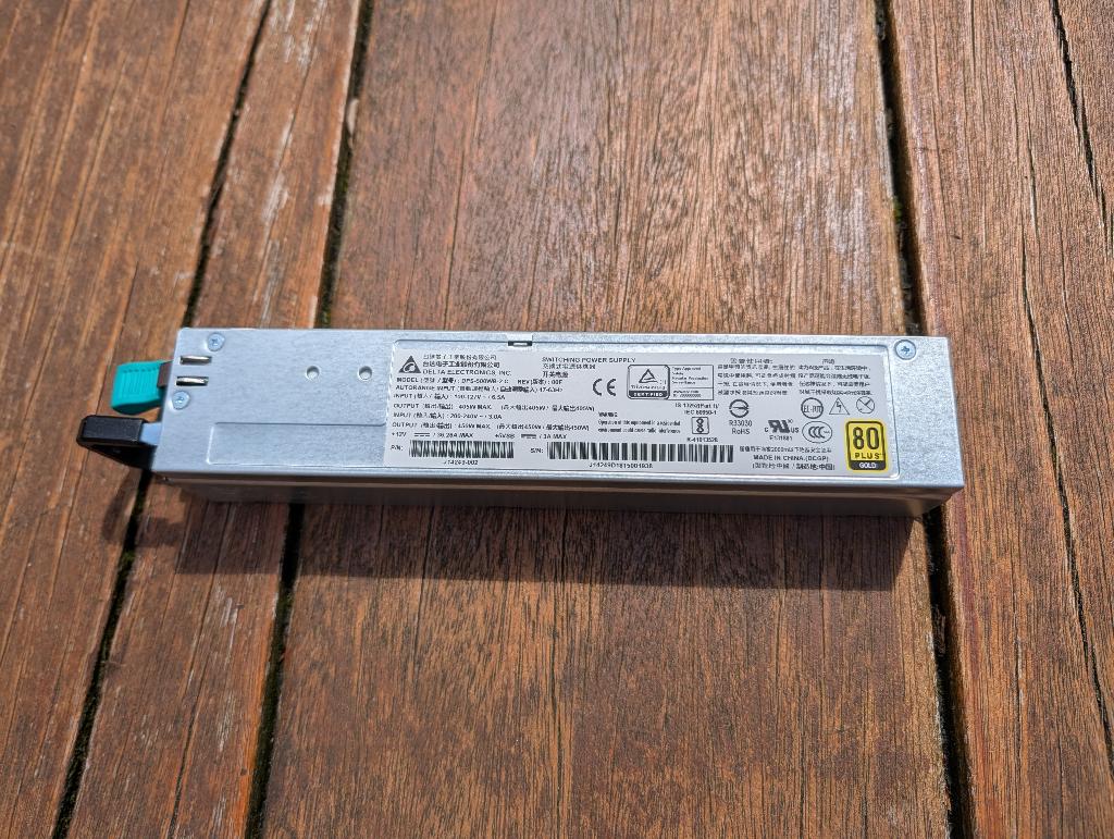 2x DeltaElectronics DPS-500WB-2 C Voeding 450W (J14249-002), Ophalen of Verzenden