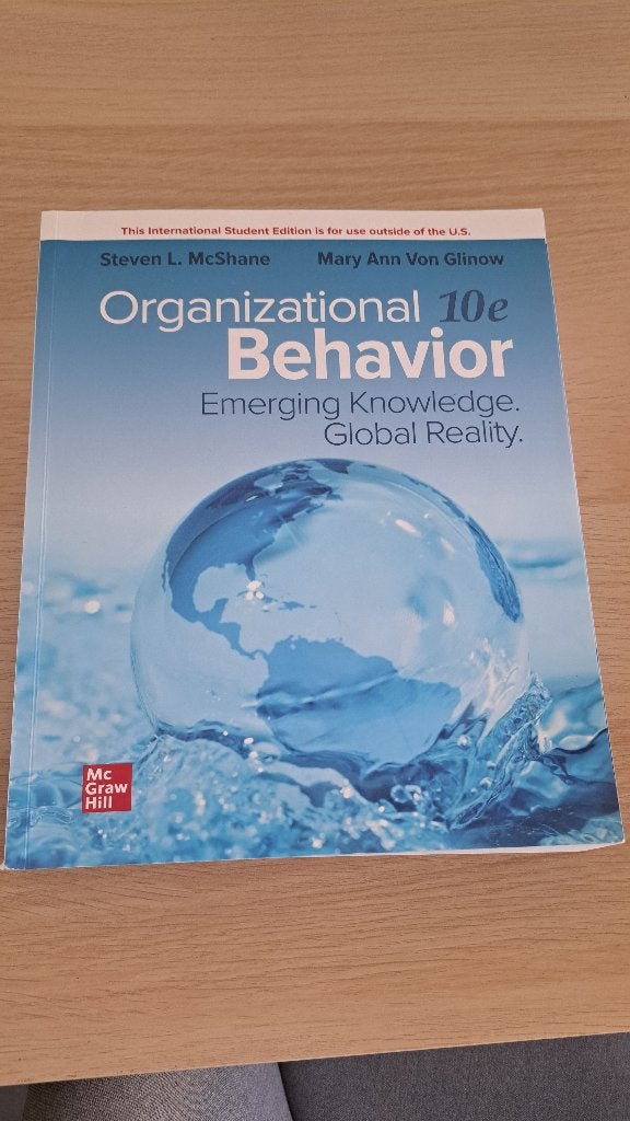 Organizational Behavior, 10th edition, Gelezen, Diverse auteurs, Ophalen of Verzenden, Overige onderwerpen