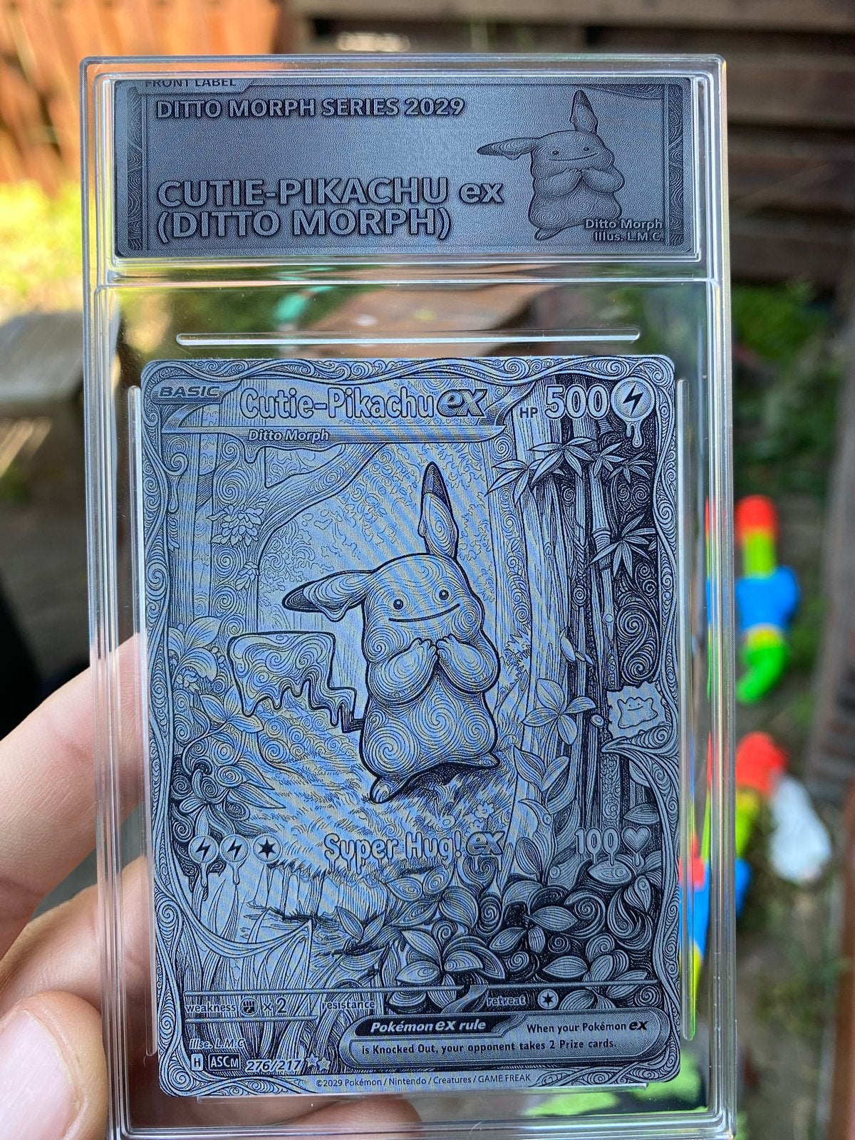 Metalen Pokémon kaart: Pikachu & Ditto - Collector's item, Ophalen of Verzenden, Nieuw