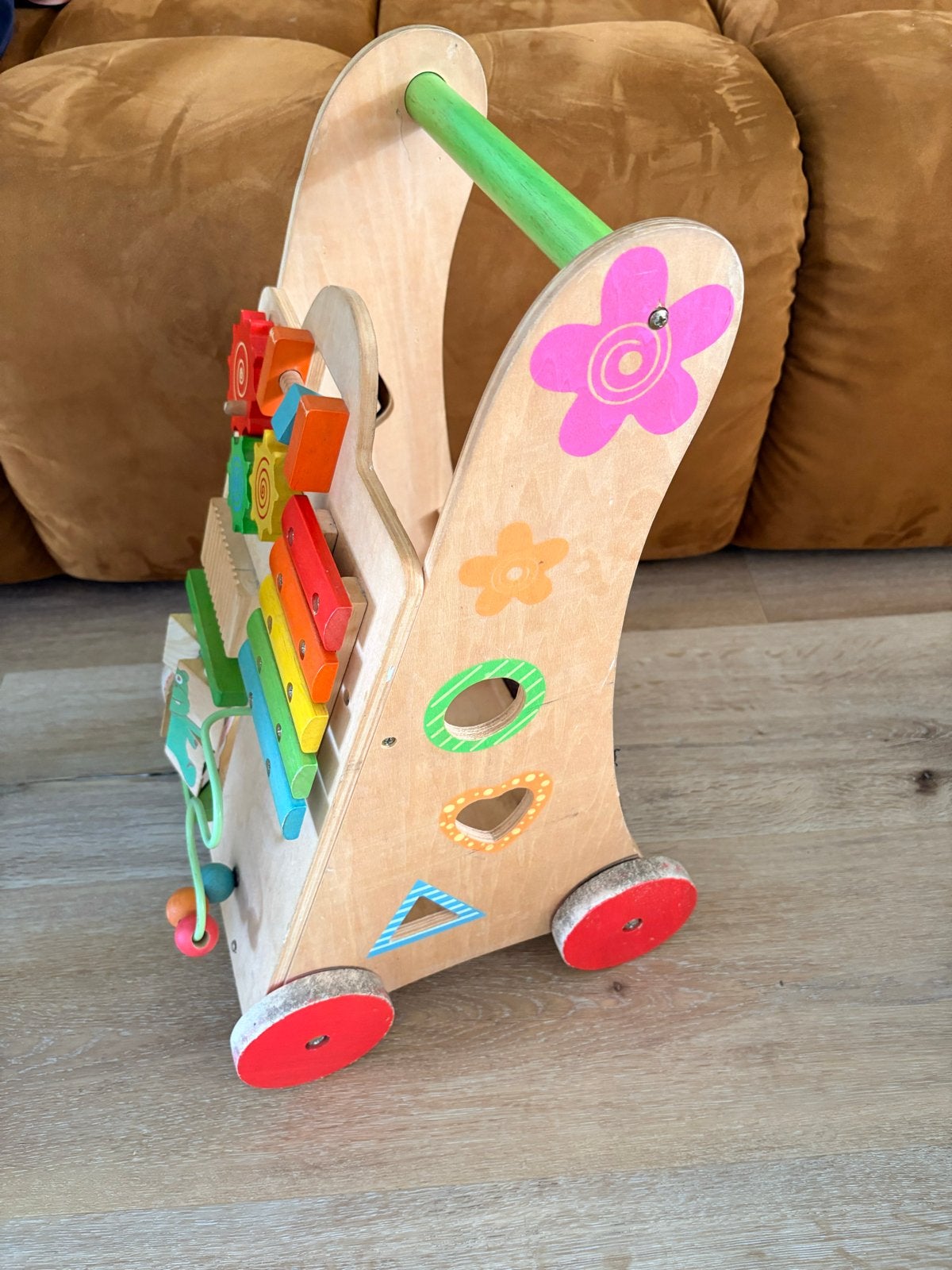 Houten loopwagen met activiteitenpaneel, Ophalen, Gebruikt, Overige typen, Met wieltjes