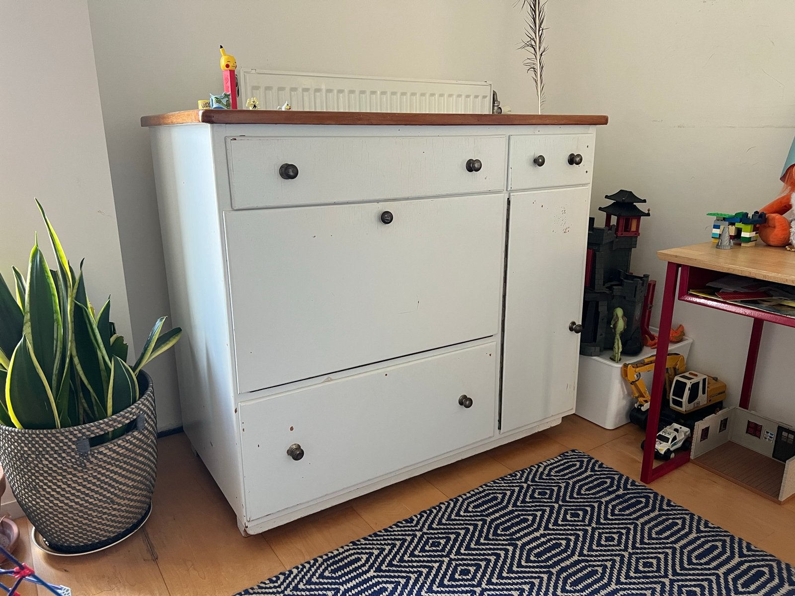 Vintage Apothekerskast/ ladekast/commode, Huis en Inrichting, Ophalen, Gebruikt