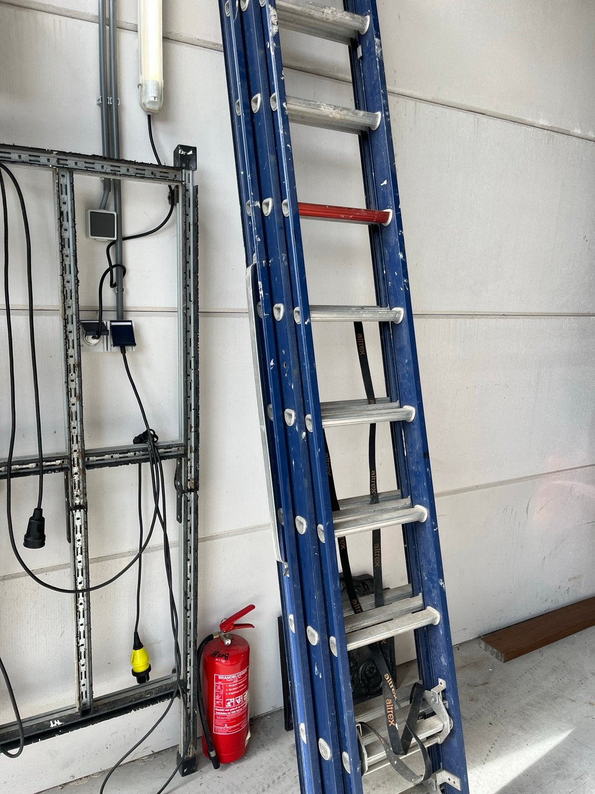 Professionele Aluminium altrex Reformladder 3x10 treden, Ophalen, Gebruikt, Ladder, Opvouwbaar of Inschuifbaar