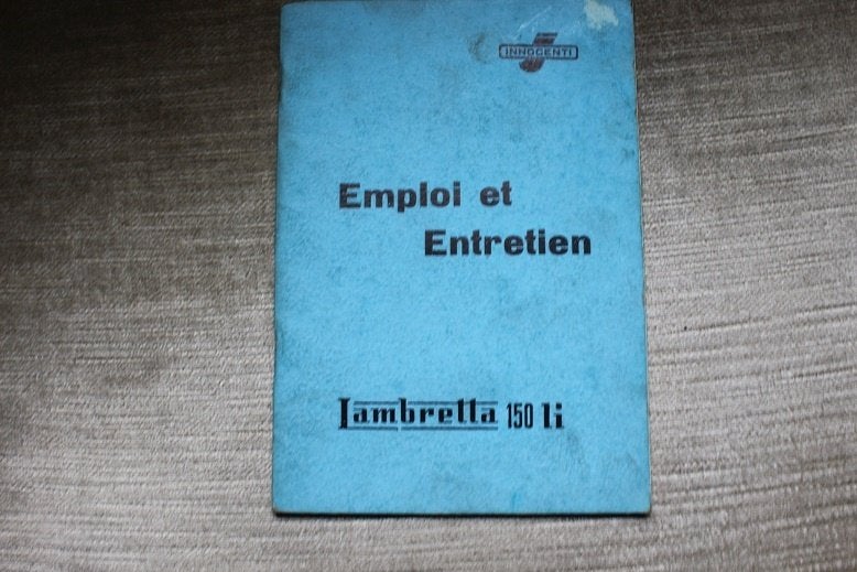 Lambretta 150Li 1958 scooter emploi et entretien 150 Li, Ophalen of Verzenden, Overige merken