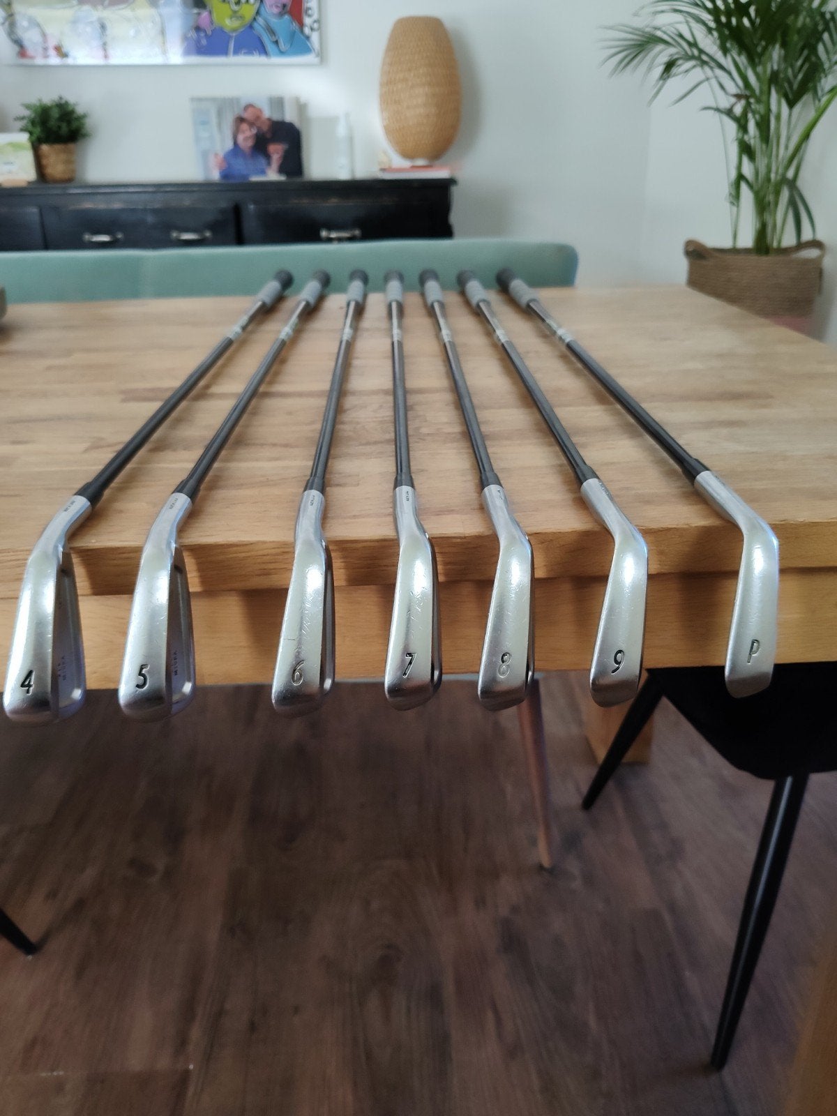 Miura CB-302 ijzerset met Accra iCWT 95 graphite shafts, Sport en Fitness, Ophalen, Gebruikt, Set, Overige merken