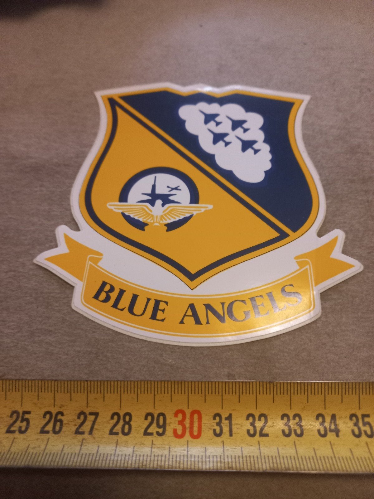 Blue Angels sticker - Vliegtuig squadron embleem, Verzamelen, Stickers, Ophalen of Verzenden