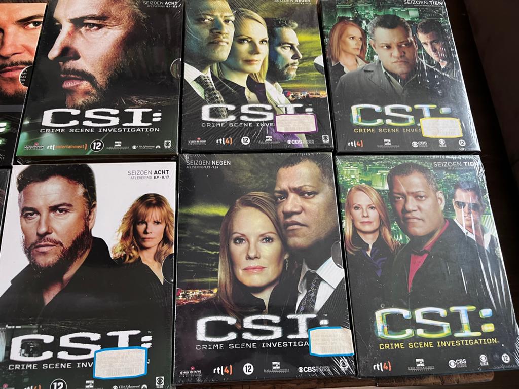 CSI originale seizoen 1 t/m 10, Cd's en Dvd's, Ophalen, Boxset, Nieuw in verpakking, Vanaf 12 jaar