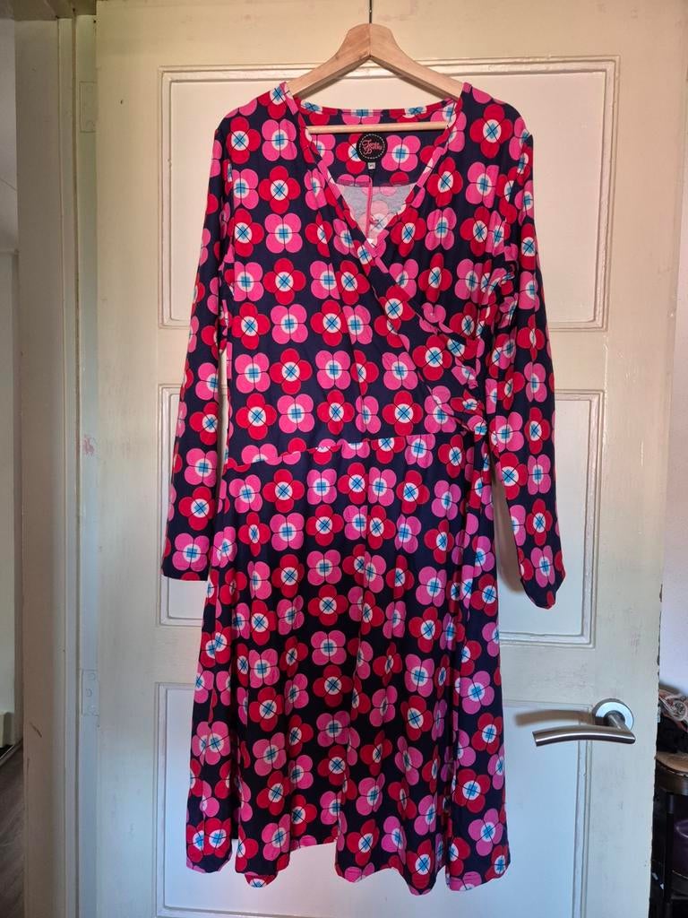 Tante Betsy jurk, Kleding | Dames, Jurken, Blauw, Maat 46/48 (XL) of groter, Ophalen of Verzenden, Zo goed als nieuw