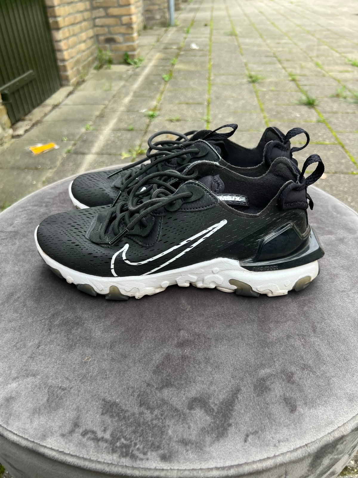 Nike React Vision sneakers - Zwart - Maat 41, Ophalen of Verzenden, Gedragen, Zwart, Sneakers of Gympen