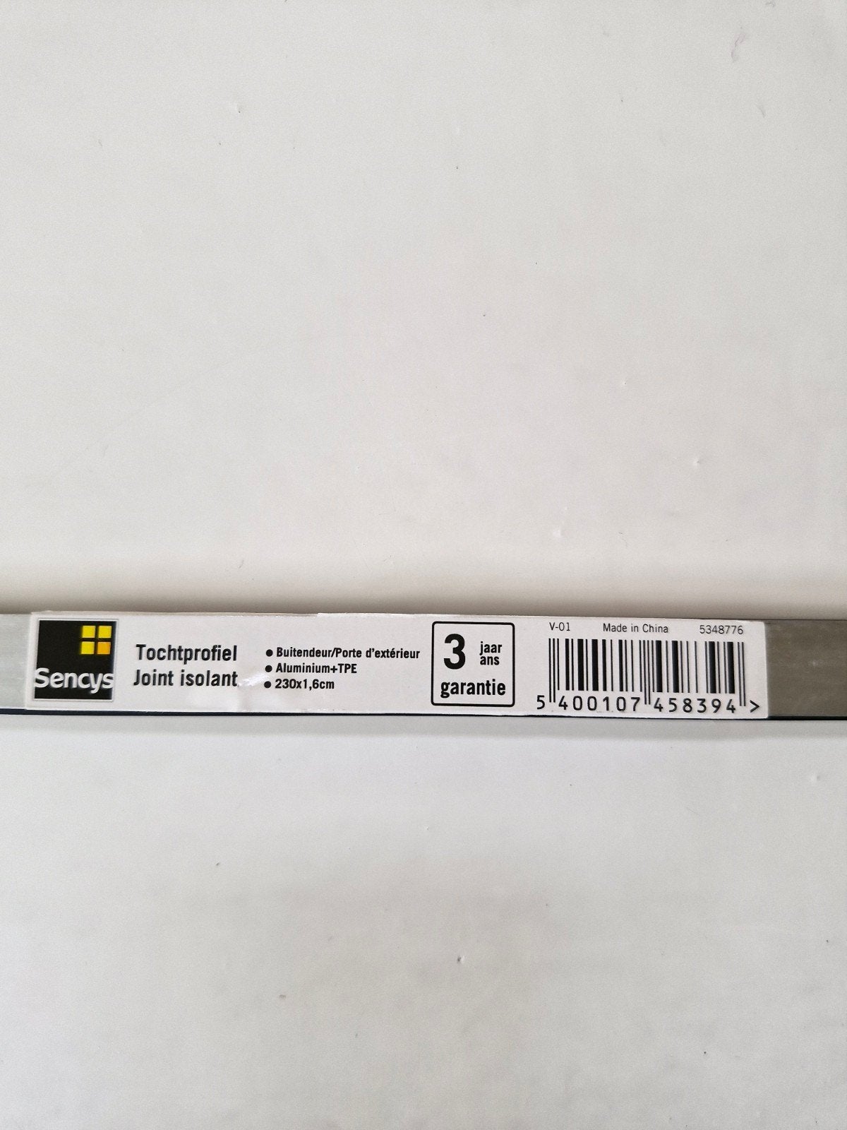 Tochtprofiel - joint isolant in aluminium, Doe-het-zelf en Verbouw, Minder dan 4 cm, Overige materialen, Nieuw, Ophalen of Verzenden