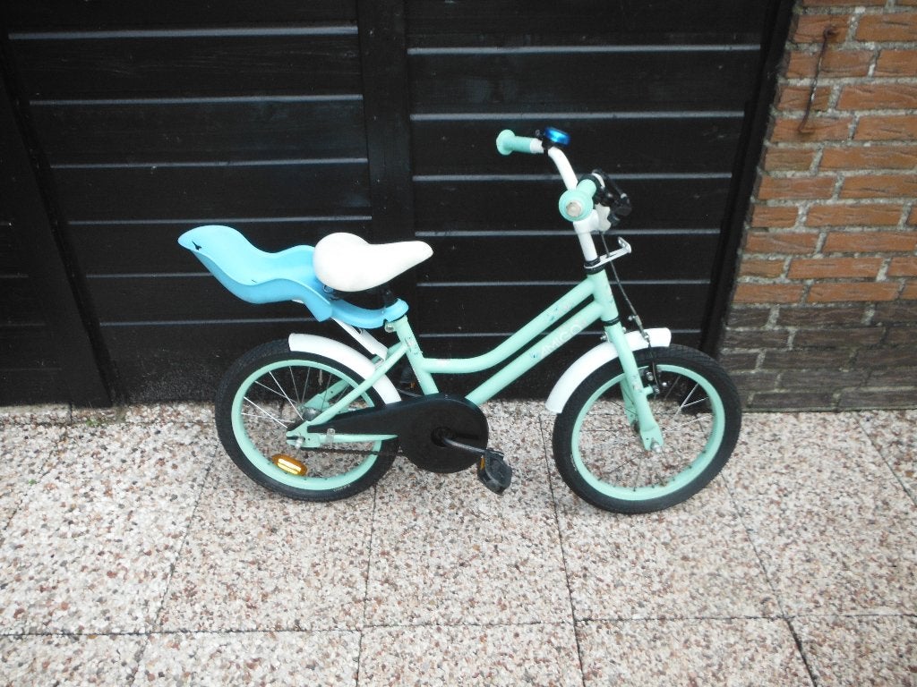 meisjes fiets  16 inch met poppenstoeltje, Fietsen en Brommers, Ophalen, Gebruikt, 16 inch