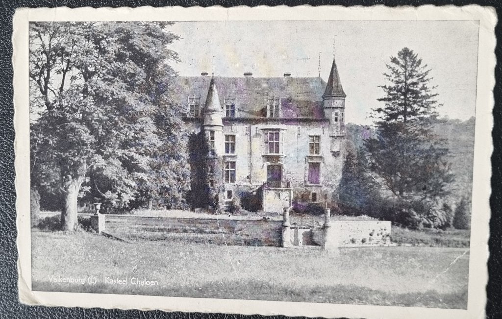 *** 1949  ***       Valkenburg               Kasteel CHALOEN, Ophalen of Verzenden, 1940 tot 1960, Gelopen, Limburg
