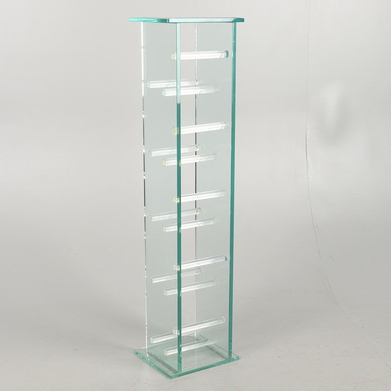 Glazen cd-rek - Modern design, Ophalen, Zo goed als nieuw, Glas, Modern