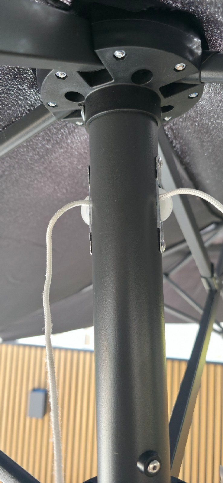 Grote zweefparasol - ideaal voor handige klussers, Tuin en Terras, Ophalen, Gebruikt, Zweefparasol