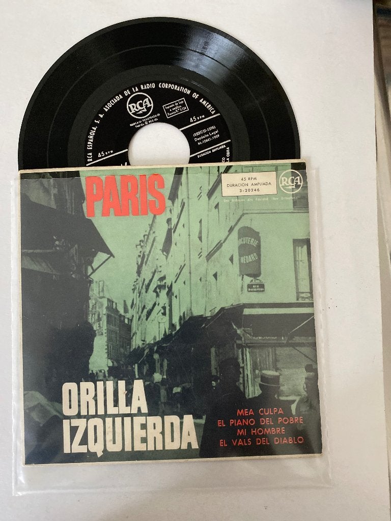 Various ‎– Paris - Orilla Izquierda, 7 inch, Zo goed als nieuw, Folk, Fotohoes