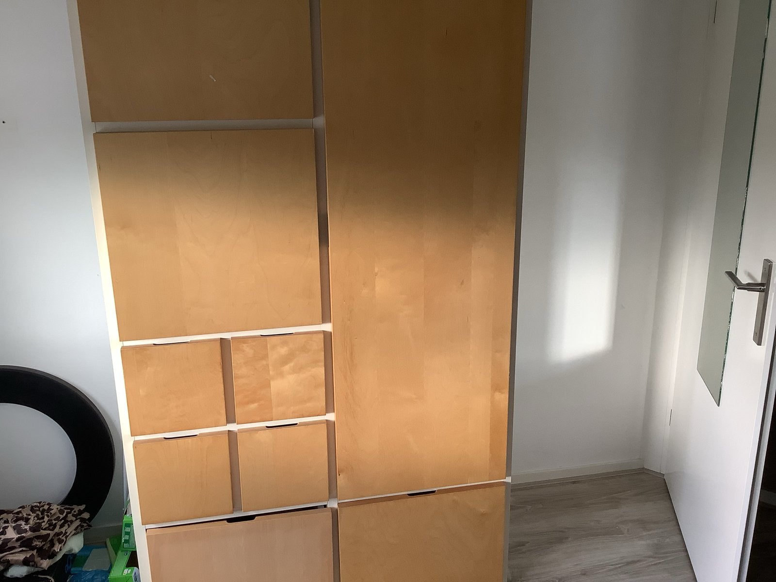 IKEA PAX Kledingkast met lades en hangruimte, Ophalen, Gebruikt, 100 tot 150 cm, 200 cm of meer