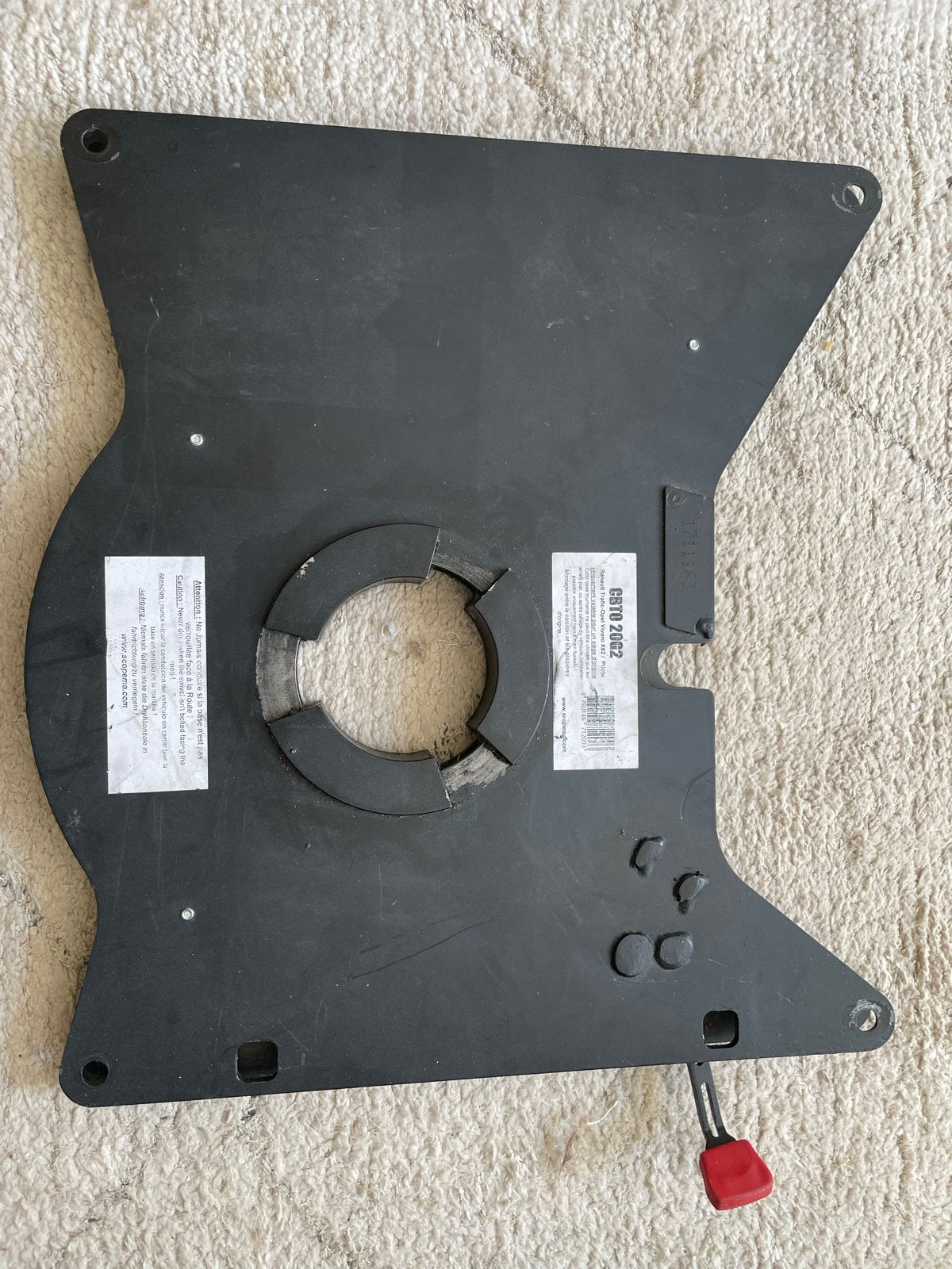 Draaiplateau bestuurder Renault Trafic Opel Vivaro CBTO20G, Ophalen of Verzenden, Gebruikt, Renault