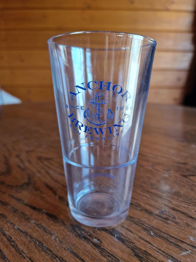 6x Anchor Brewing San Francisco bierglazen, Ophalen, Glas of Glazen, Gebruikt, Glas