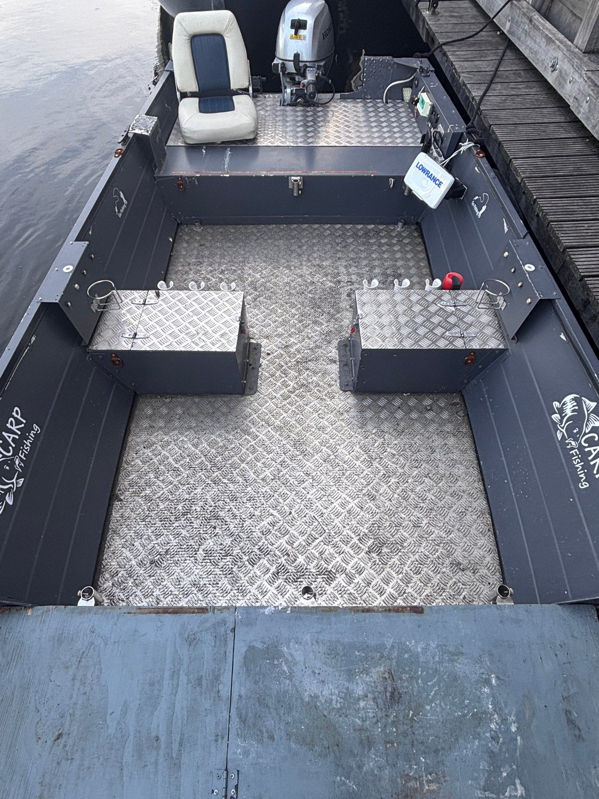 Aluminium -vis-Boot, Overige merken, Gebruikt, Buitenboordmotor, Aluminium