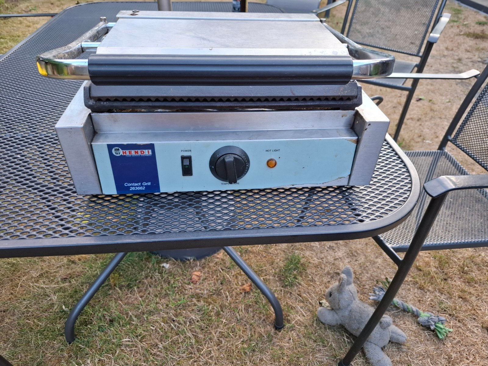 Hendi Panini Grill / Contactgrill - Gebruikt, Ophalen, Gebruikt, Minder dan 85 cm, Grill