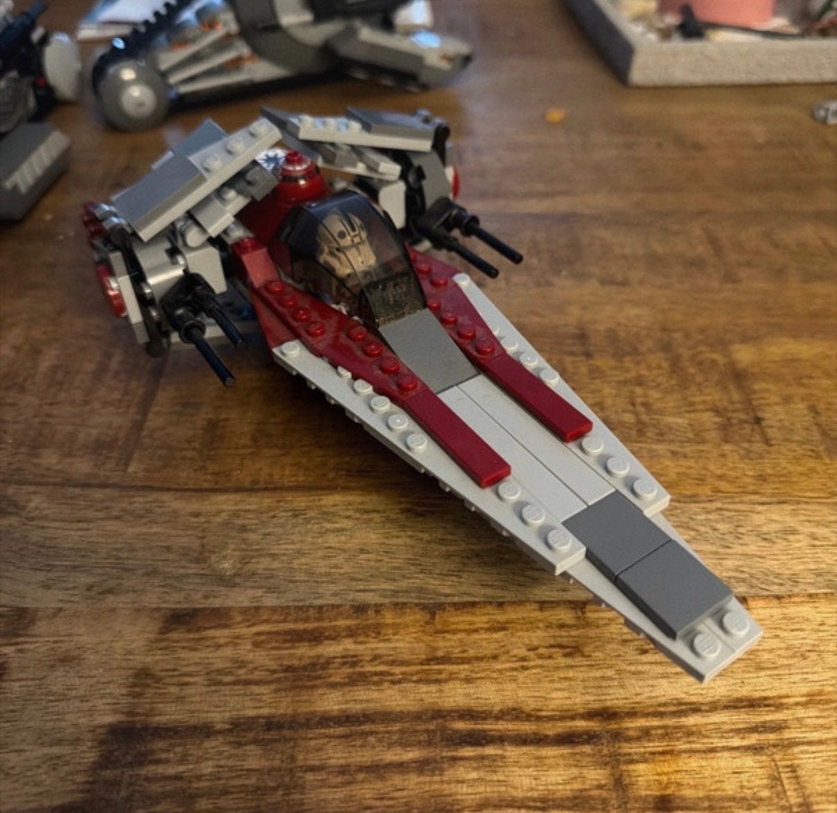 Lego Star Wars 6205 V-wing Fighter compleet, Ophalen of Verzenden, Gebruikt