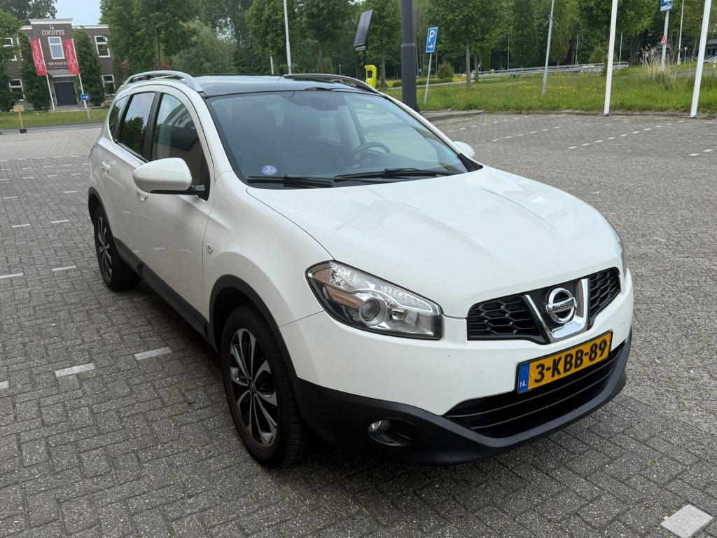 Nissan Qashqai+2 1.6 2WD 2011 2013 Wit, Auto's, Nissan, Particulier, Qashqai+2, ABS, Achteruitrijcamera, Airbags, Airconditioning