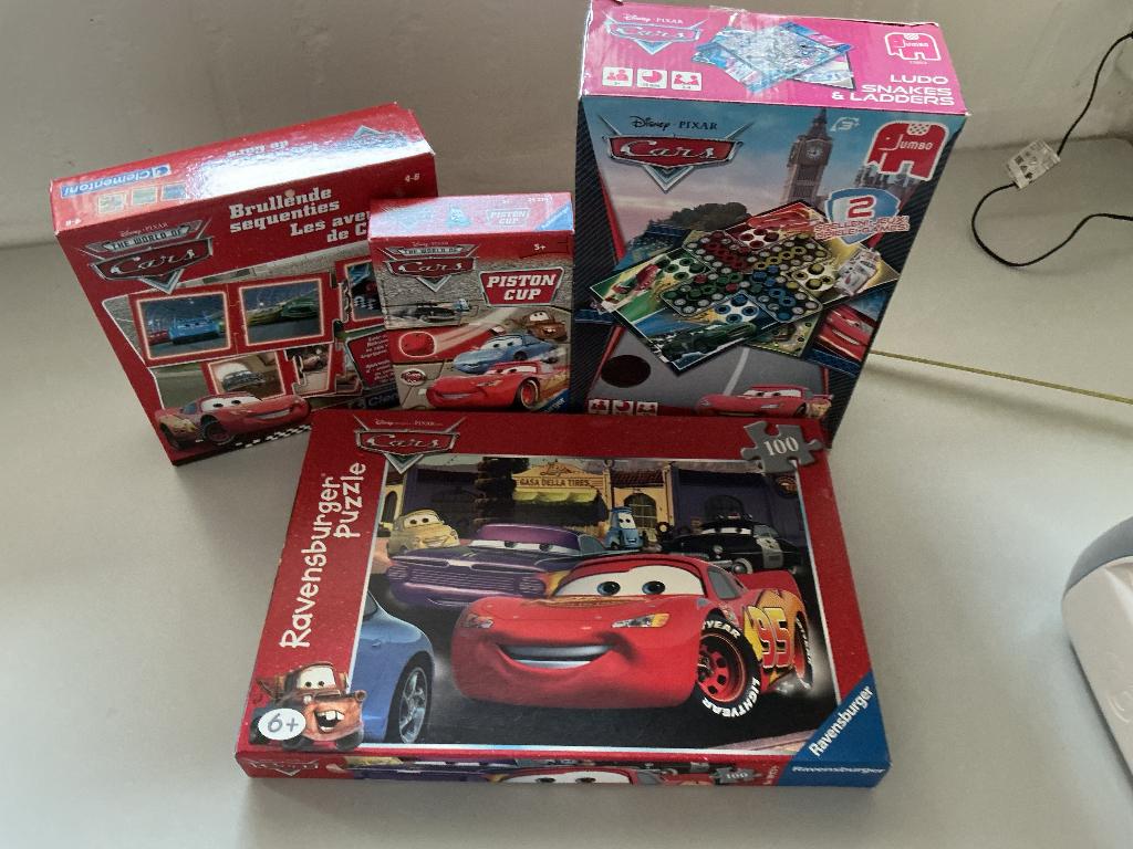 speelgoed Cars spel puzzel, Ophalen of Verzenden, Gebruikt