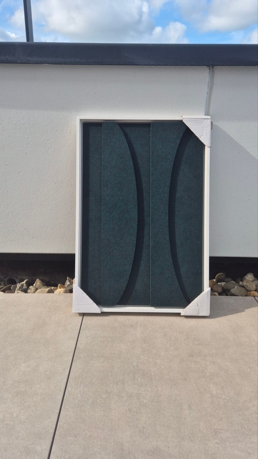 Wanddecoratie 3D 40x60 groen/wit, Ophalen, Groen, 40 cm, 60 cm