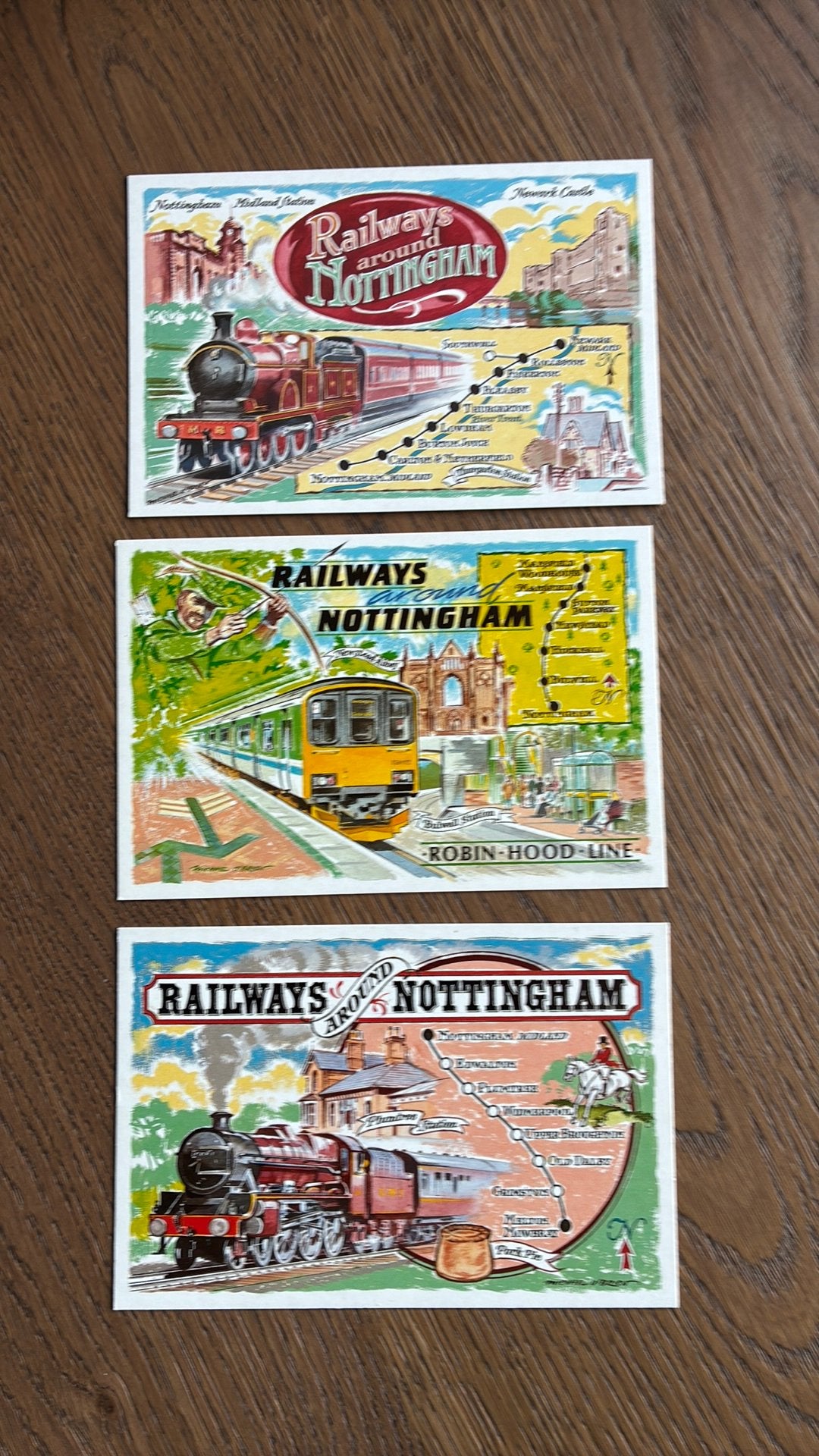 Nottingham.Railways, bezienswaardigheden., Verzamelen, Ophalen of Verzenden, 1980 tot heden, Ongelopen