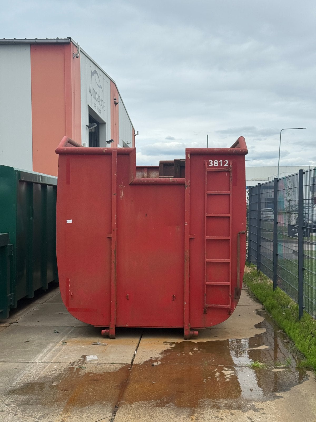 Volume afzetcontainer - Glas inzameling, Ophalen