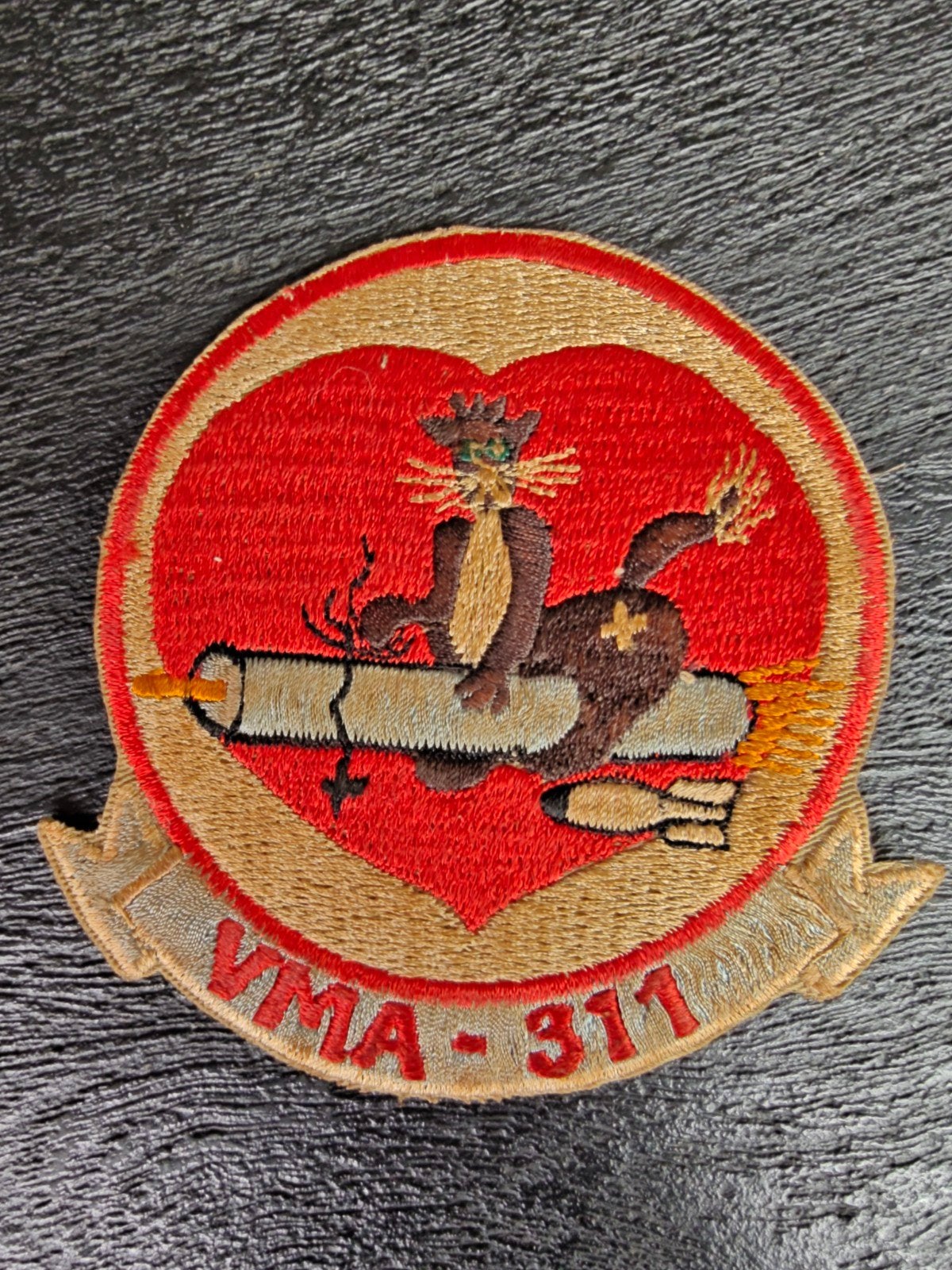 PATCH , USMC Marine Attack Squadron 311 (VMA-311) TOM CATS ,, Verzamelen, Ophalen of Verzenden, Marine, Nederland, Embleem of Badge