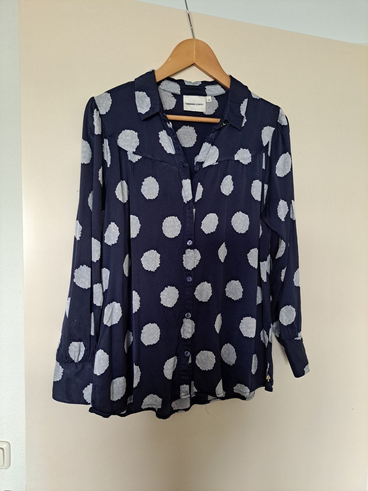 Blouse Fabienne Chapot maat 40 donkerblauw, Maat 38/40 (M), Blauw, Ophalen of Verzenden, Zo goed als nieuw