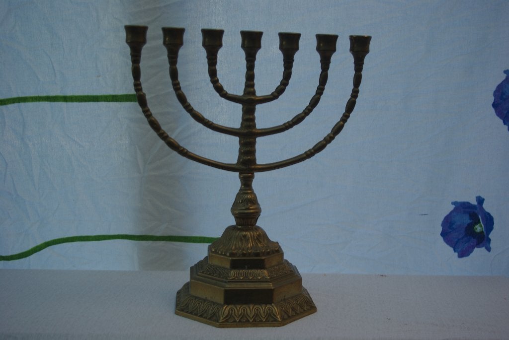 Menorah Kandelaar, Ophalen of Verzenden, Koper of Brons