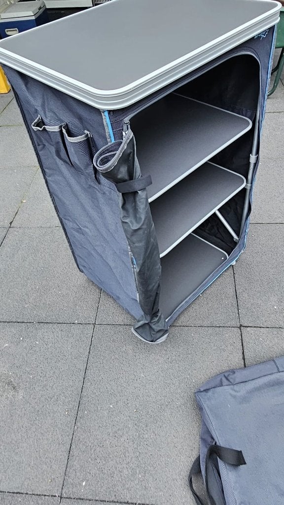 Bo-Camp campingkast / legkast Deluxe – 3 planken + draagtas, Ophalen of Verzenden, Zo goed als nieuw, Campingkast