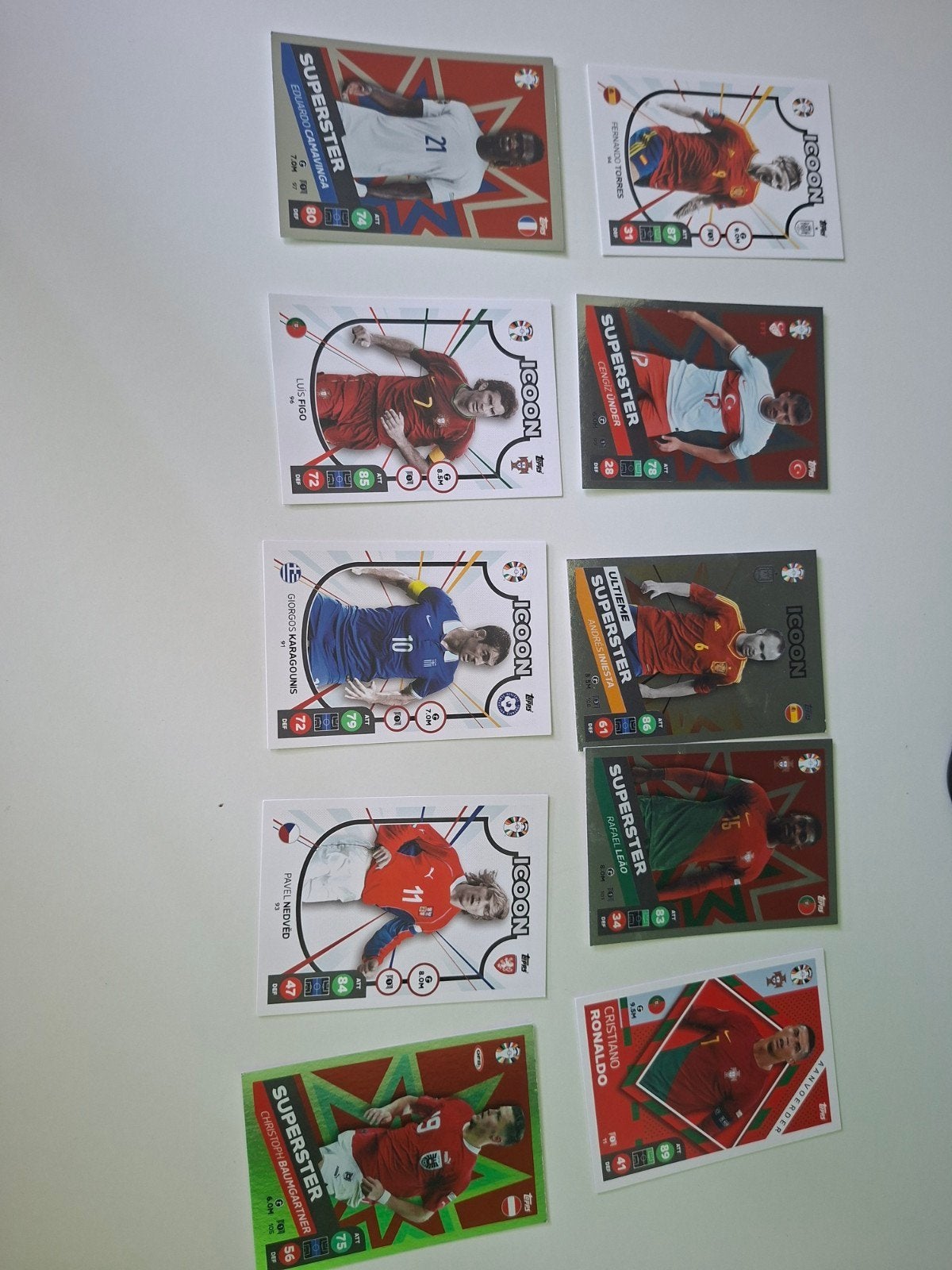 Voetbalplaatjes - Cristiano Ronaldo en andere supersterren, Ophalen of Verzenden, Gebruikt, Buitenlandse clubs, Spelerskaart