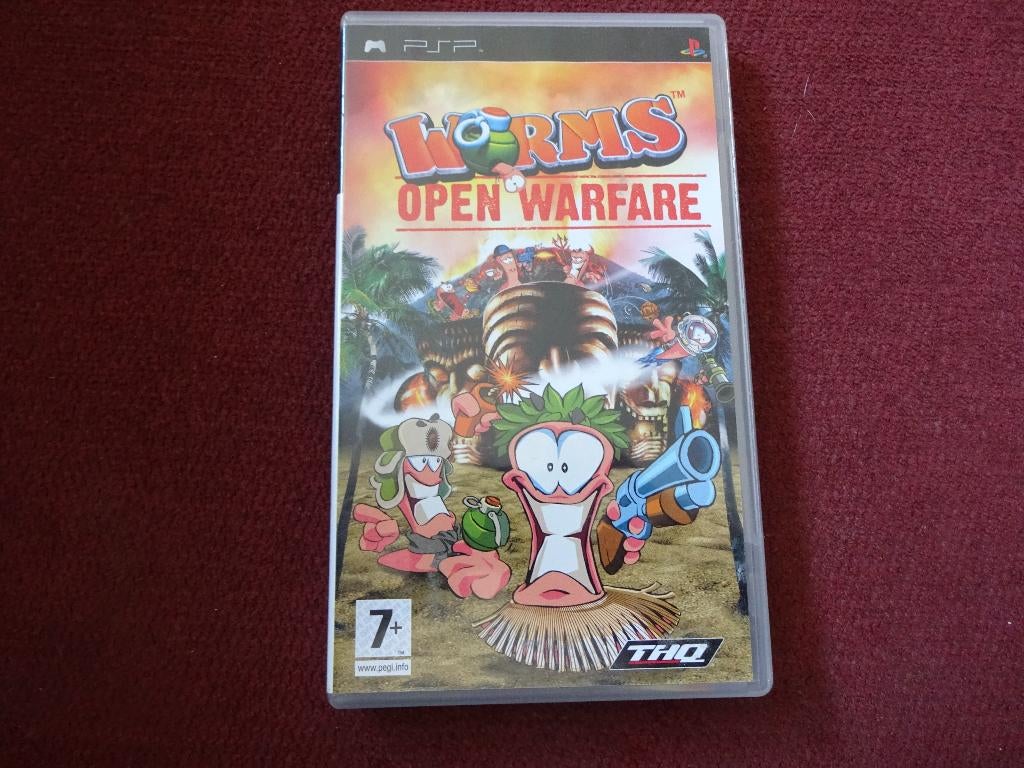 PSP Worms Open Warfare , Sony Playstation Portable, Avontuur en Actie, Gebruikt, 2 spelers, Ophalen of Verzenden