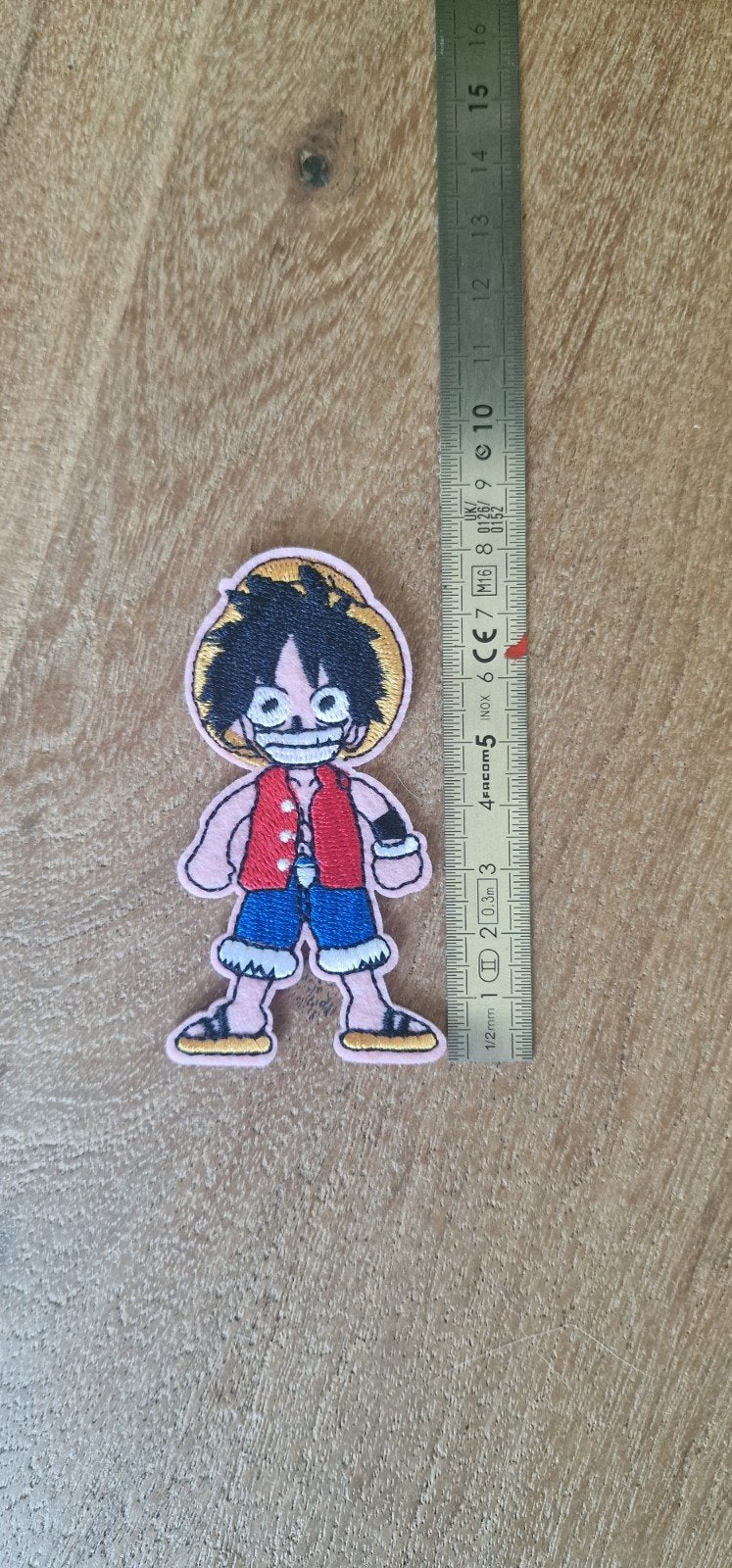 One Piece Luffy Strijkpatch - Anime Applicatie, Ophalen of Verzenden, Nieuw, Overige applicaties