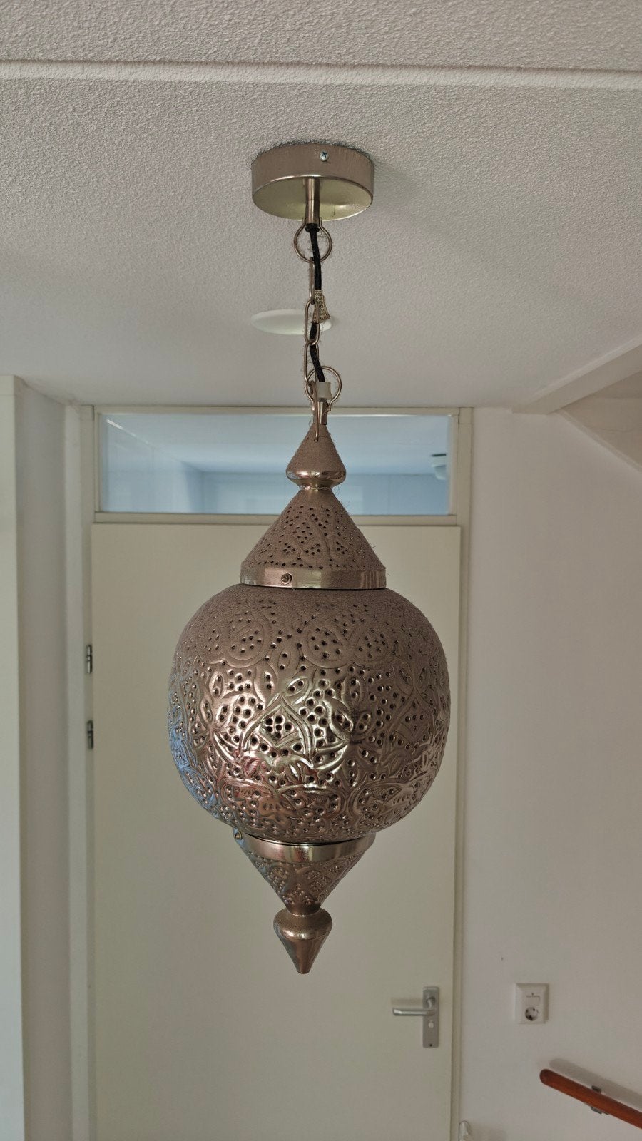 3 Marokkaanse Hanglampen 70 cm, Ophalen, Oosters, Marokkaans, E27 (groot), Zo goed als nieuw