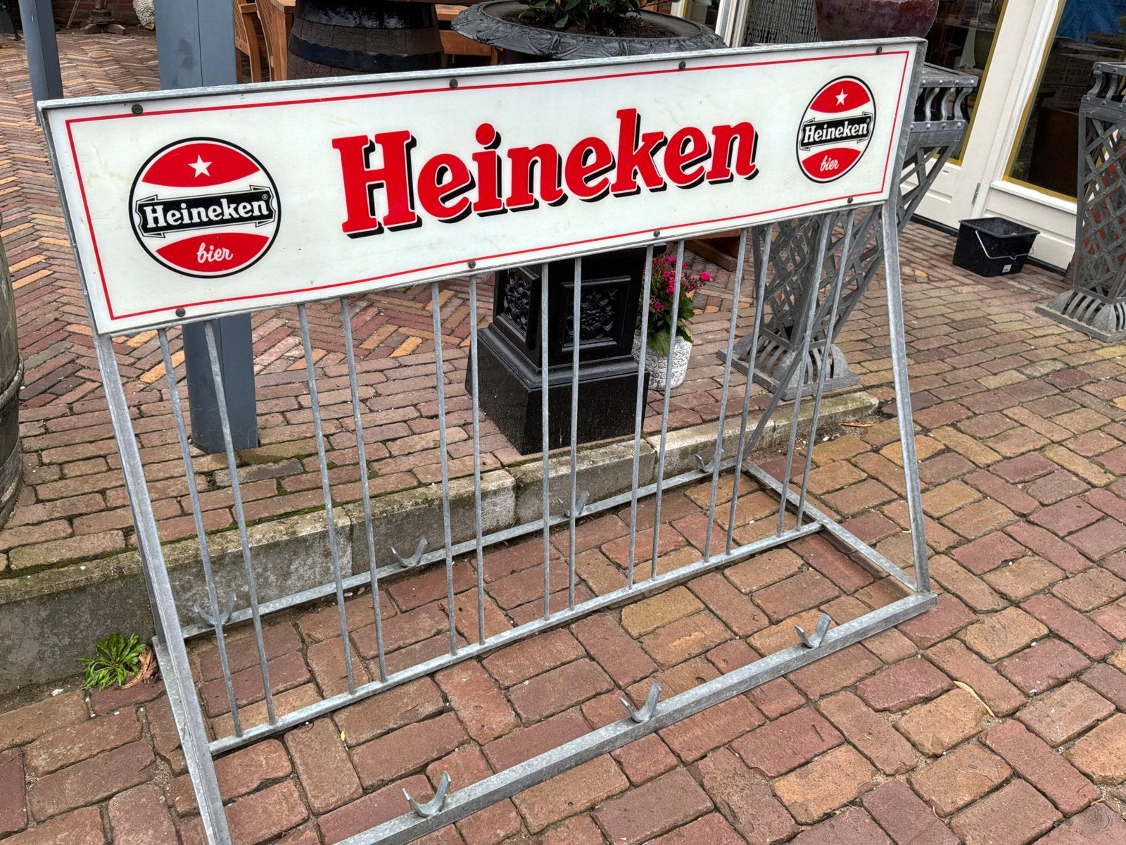 Heineken fietsenrek - dubbelzijdig, Ophalen, Gebruikt