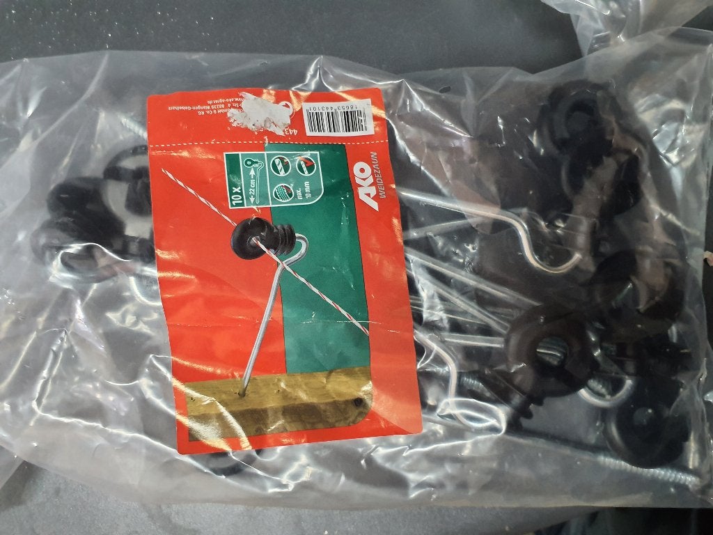 AKO Afstand ringisolator 22cm v. houten paal (zakje 10 st), Dieren en Toebehoren, Stalling en Weidegang