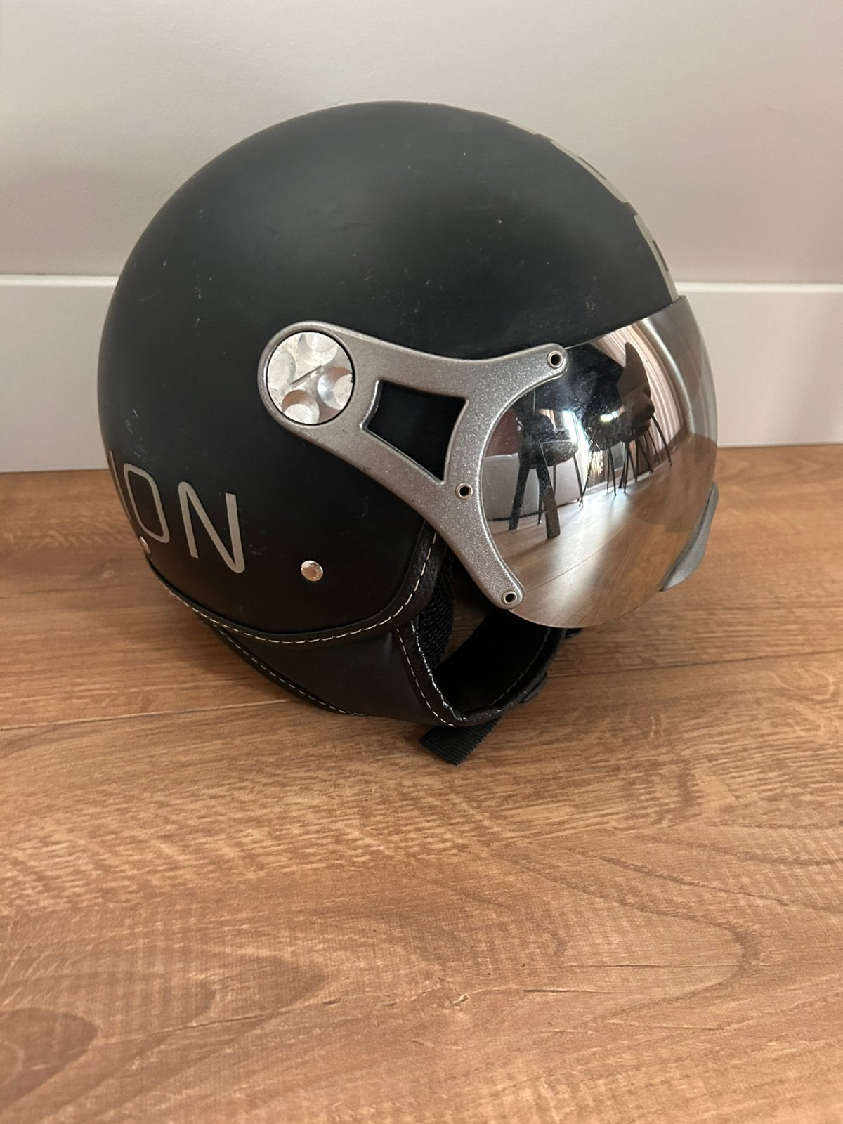 Naufashion scooterhelm zwart, Ophalen of Verzenden, Zo goed als nieuw, Extra small of kleiner