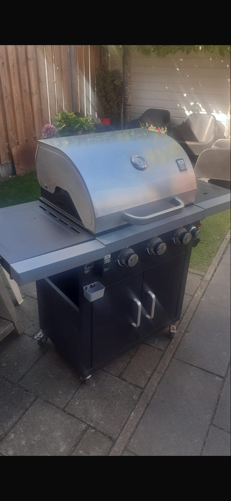 Grill Chef gasbarbecue met 3 branders, Ophalen of Verzenden, Gebruikt