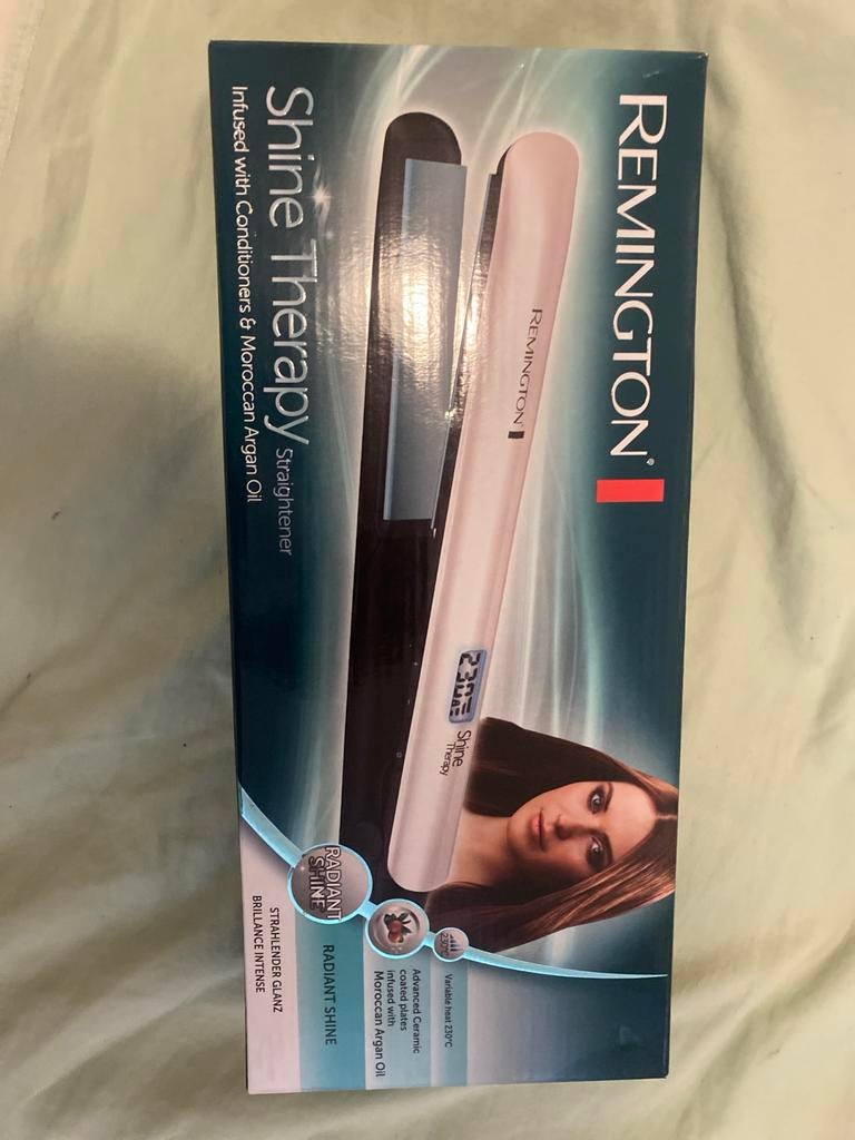 Remington Shine Therapy Stijltang S8500 - Nieuw in doos, Verzenden, Nieuw, Krultang of Stijltang