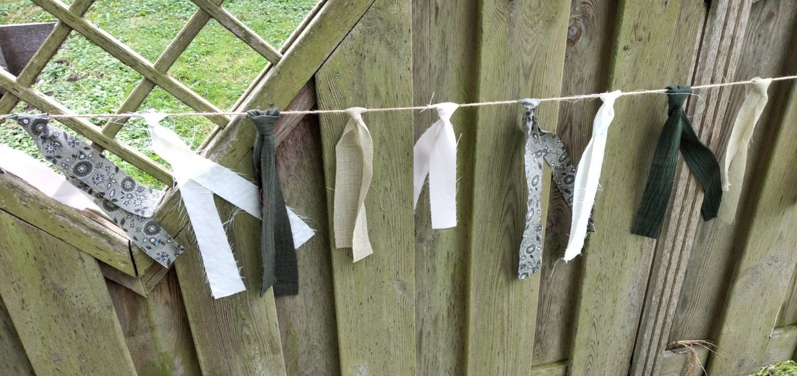 2 meter lintenslinger - groen/beige/wit, Ophalen of Verzenden, Nieuw, Versiering, Overige