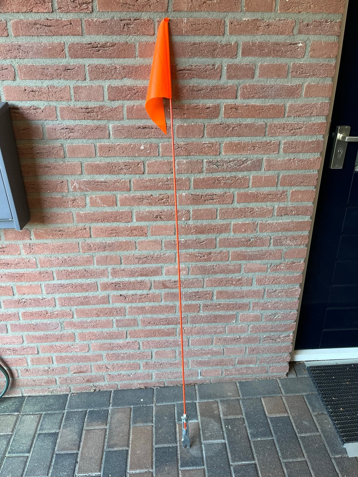 Oranje veiligheidsvlag voor fiets of aanhanger, Ophalen, Gebruikt