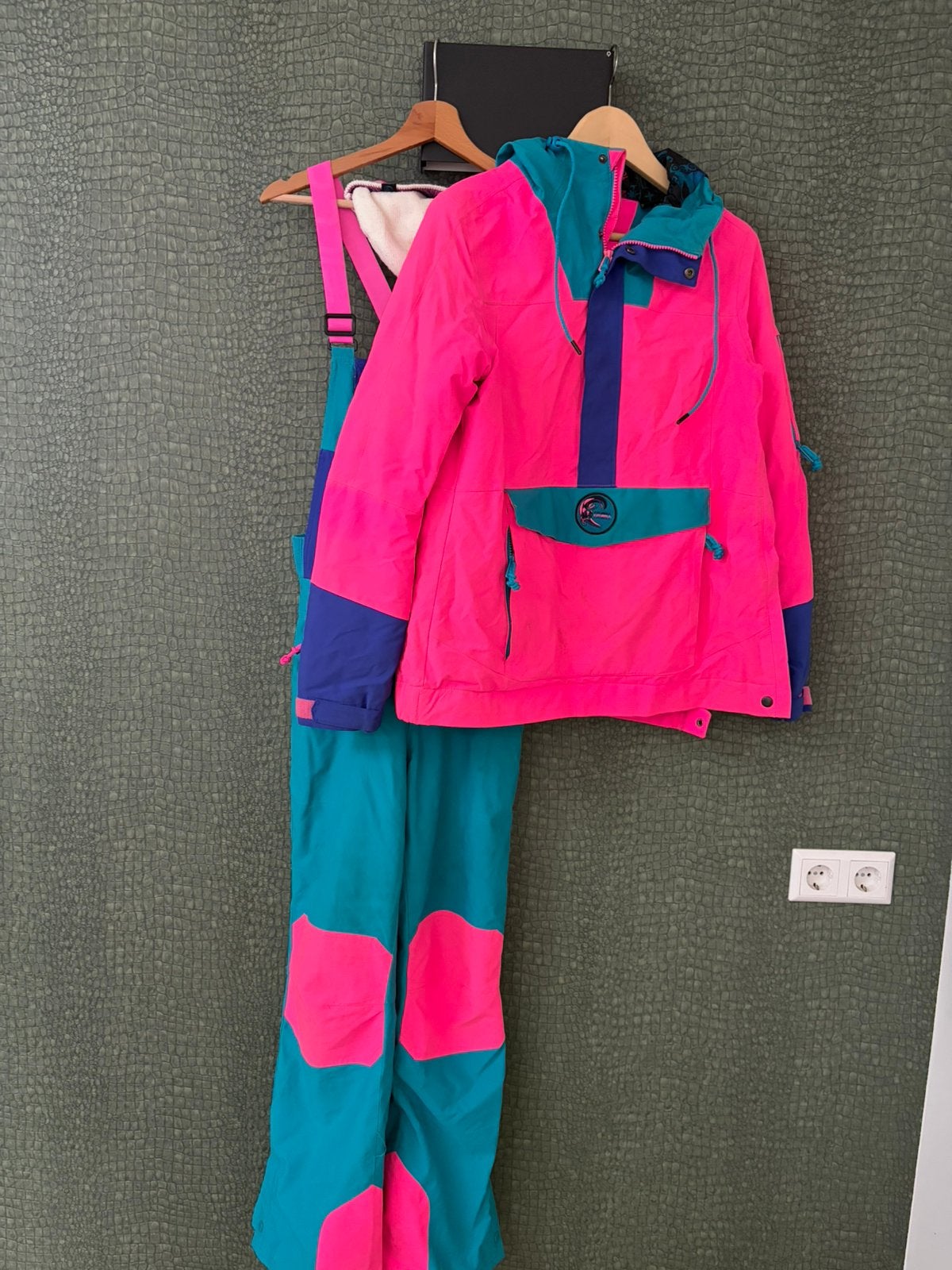 Dames skibroek (bib) met overgooi jas, Ophalen of Verzenden, Zo goed als nieuw, Pak